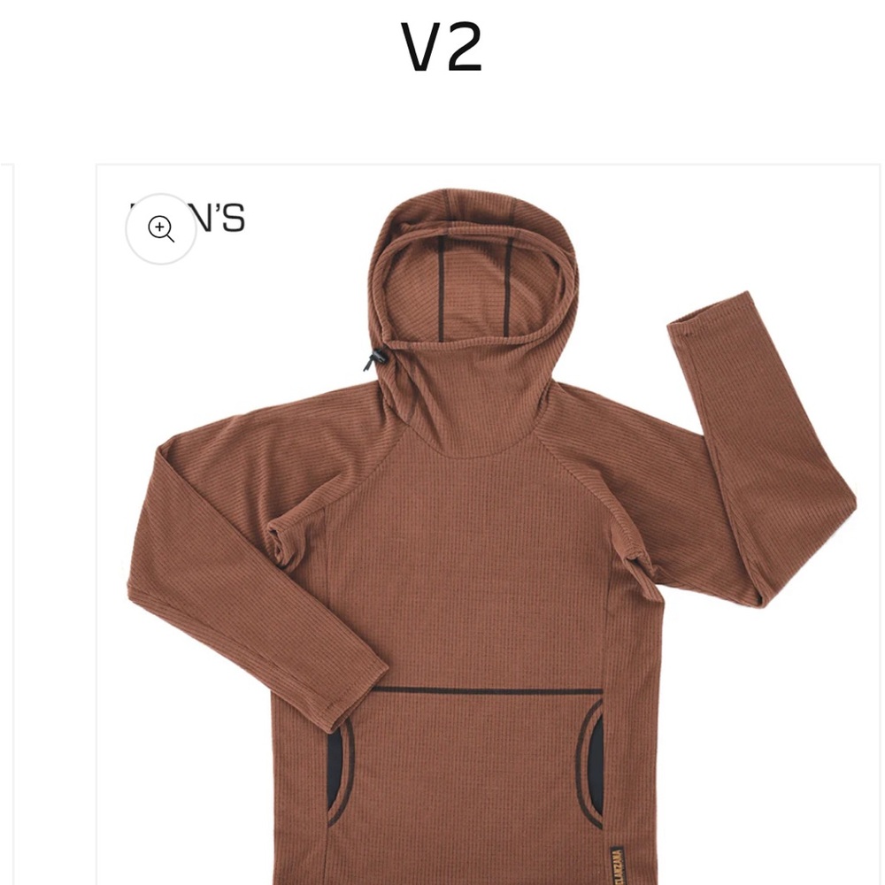 Melanzana Rust Hooded Top